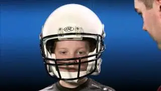 Rawlings NRG MOMENTUM Youth Football Helmet Fit Test