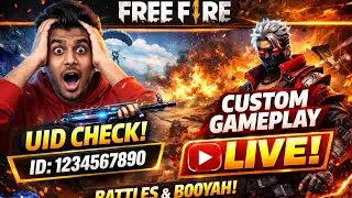 FREE FIRE UID CHECK 🔥 | CUSTOM GAMEPLAY LIVE 😱 | REAL SKILLS