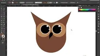 004 Add the Owls Body-Adobe illustrator tutorial 2017