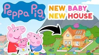 PEPPA PIG New BABY Sister Evie NEW Big Family House Cute PINK not FREE TOCA BOCA Home