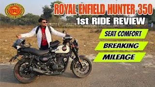 Royal Enfield Hunter 350 1st Ride Review | Unbelievable Seat Comfort,Pick-up,Braking System,