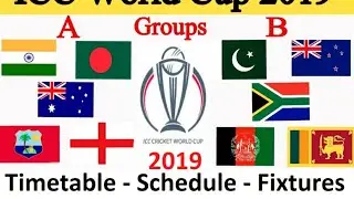 ICC CWC 2019 || ICC cricket world cup 2019 Schedules