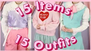 ✨🎀 15 Items 15 Outfits (Kawaii Edition) 🎀✨