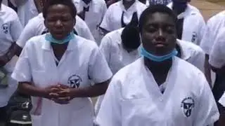 St Roses' SHS Final Year Students Giving Thanks To God After WASSCE...😍🙏