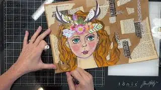Magic and Fire Art Journal spread