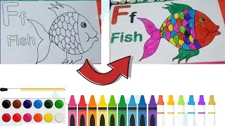 Beautiful Fish Coloring for Kids 🐠🎨 | Easy & Fun Coloring Video