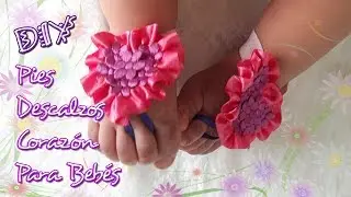 💖DIY: Pies Descalzos CORAZÓN para BEBÉ (Fácil) / Mariu Belo