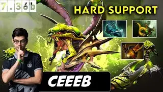 Ceb [7mad] Venomancer Hard Support - Dota 2 Patch 7.36b Pro Pub Pub Full Gameplay