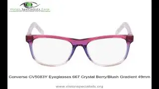 Converse CV5083Y Eyeglasses 667 Crystal Berry Blush Gradient 49mm