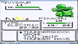 Level 100 Venusaur before Brock - Pokemon Yellow Glitches