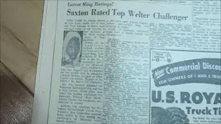 1955 Johnny Saxton Rated Top Welter Challenger