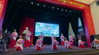 Tiết mục M&uacute;a Gấm || cuộc thi Hoa Phượng đỏ c&aacute;c ch&aacute;u TTX1
