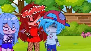 Notice me Sempai!(FNF)cr&eacute;ditos a Zissy (Sky x BF)💜💙