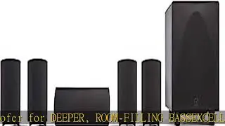 Definitive Technology ProCinema 6D - Compact 5.1 Channel Home Theater Speaker System | 250-Watt Pow