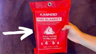 Kanhiro Emergency Fire Blanket Review &ndash; Heat Resistant Fire Safety for Home, Kitchen, Car & More!