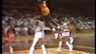 Michael Jordan Shattering The Backboard