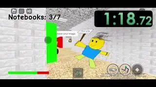 Baldi basics in education and learning by mystman12 but in Roblox speedrun