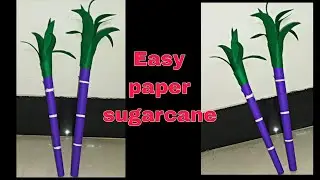 Easy DIY paper sugarcane making 🌸|sugarcane making step by step |sugarcane |butterfly vibe vlogz🦋