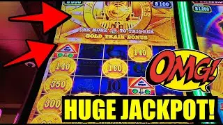 🚨🚨OMG! STUNNING HANDPAY on Railroad Riches at Foxwoods Casino! Gold Train Bonus