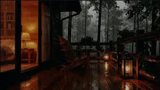 Wonderfull: Silent Forest Rain 🌲🌧️ Night Cabin Ambience for Deep Sleep & Calm {No Music}