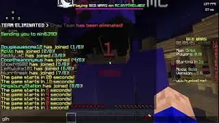 Hypixel Bedwars win (4x speed)