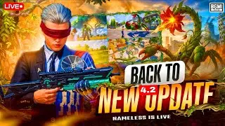 😱 BGMI 4.2 NEW UPDATE IS HERE!! INSANE RUSH GAMEPLAY | BGMI LIVE | name is live #bgmi #bgmilive
