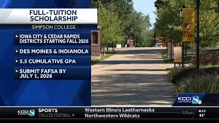 Simpson College expands full-tuition scholarship program