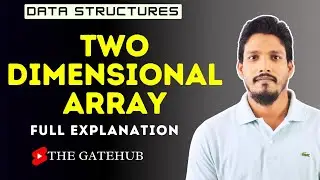 Two Dimensional Array || 2d Array || Data Structure