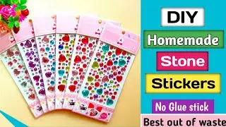 DIY Homemade Stone Stickers/How To Make Stone Stickers At Home/Homemade Stickers/Diy Stone Stickers