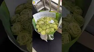 Corn Husk Rose Bouquet 💚 | Handmade Natural Flower Art #amschool  #shorts #viral #craft