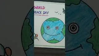World Peace Day Poster/ World Peace ☮️🕊️ Day Drawing/Easy Drawing for  World Peace Day #shorts