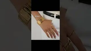 Golden cuffs jewelry #jewelrylovers #jewelry #reels #necklace #stainlesssteeljewelry #gold