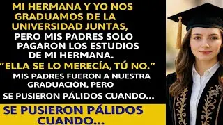 Mis padres pagaron la universidad de mi hermana pero no la mía; en mi graduación, 