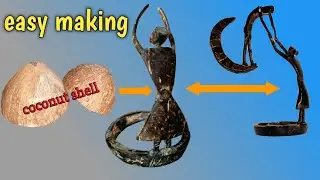 How to make coconut shell craft 🥥🥥 || DIY handmade coconut shell craft easy making ||