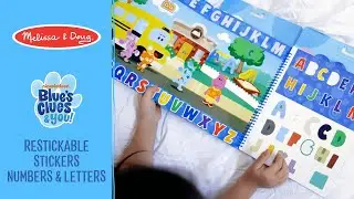 Melissa & Doug Blue's Clues & You! Restickable Stickers - Numbers & Letters