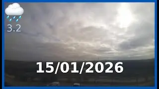 Time-Lapse diario Madrid del 15-01-2026 en un minuto #frio #lluvia