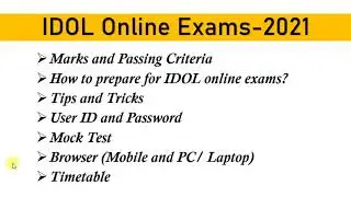 How to Prepare IDOL Online Exams 2021| FYBA & FYBCOM Timetable | Mock Tests | IDOL Mumbai University
