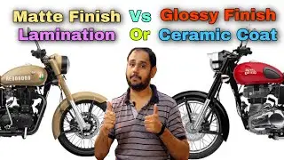 Matte Finish Vs Glossy Finish | RE Signals Vs RE Classic 350 | Telugu | GVR Films
