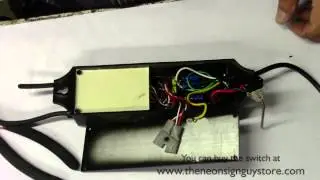 How to Replace the switch in a neon sign transformer