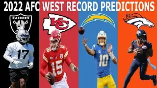 2022 AFC West Record Predictions