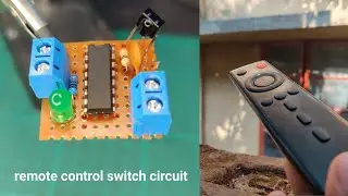 How to make Remote control on off switch circuit using 4017ic