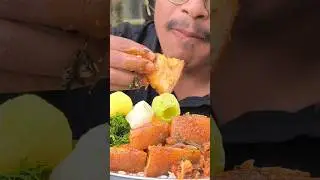 Mukbang spicy pork meat recipe #porkeating #mukbang #porkchilly #meatrecipes #food