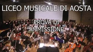 Liceo Musicale di Aosta - Prova di Ammissione