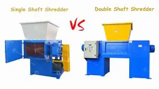 Single Shaft Shredder V.S. Double Shaft Shredder (Shredding Cable Scrap)
