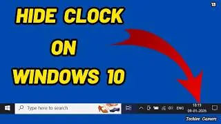 Hide Clock Icon From Taskbar In Windows 10 | 2026