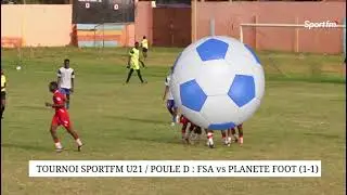 TOURNOI SPORTFM U21 : FSA et PLAN&Egrave;TE FOOT se neutralisent (1-1) | R&eacute;sum&eacute; du match