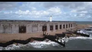 Hurst Castle - Aerial Photography 4K