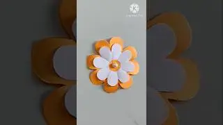 Easy & Simple Paper Flower Making | Paper Flower Ideas #shorts