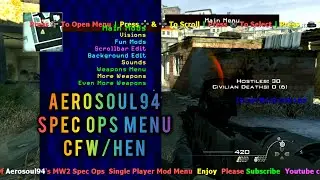 MW2 | 1.14 | Aerosoul94 | SpecOps/Campaign | Patch Mod Menu | (CFW/HEN) [+Download]