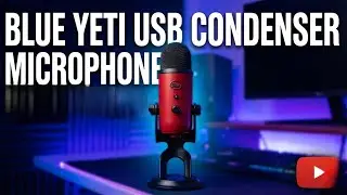 Конденсаторный USB-микрофон Blue Yeti | Красный | Лучший USB-микрофон для YouTube, подкастов и ст...